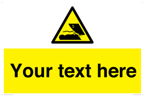 Custom Warning submerged objects in watercraft areas